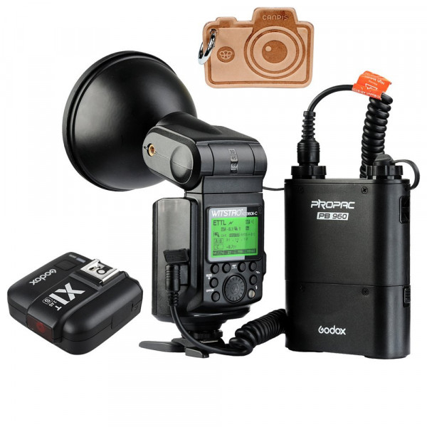 Godox WITSTRO ad360ii TTL 360 W GN80 Leistungsstark 2.4 G Wireless X-System Speedlite Flash Light + 4500 mAh PB960 Lithium Batterie mit x1 TTL Transmitterfor Canon Nikon Kamera-310
